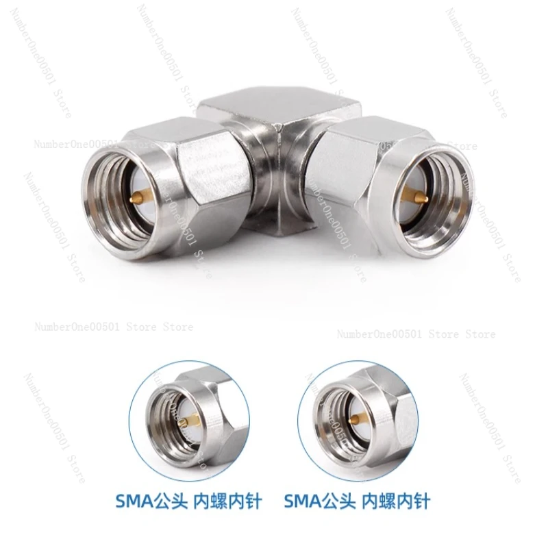 SMA-JJW adapter 18G RF interconnection 90 degree right angle connector, coaxial adapter