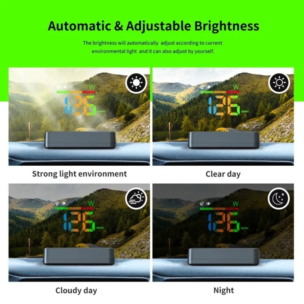 New Windshield Projector Heads Up Display Auto Electronic Device Multipurpose Speedometer MPH KM/H Digital Speedometer Car