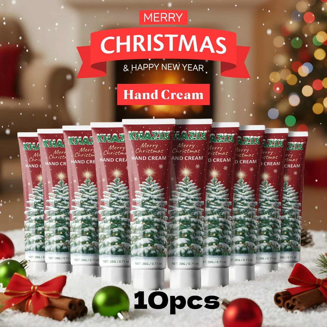 Crema de manos de manteca de karité: extracto de plantas, hidratación profunda para manos y pies, regalo de Navidad perfecto.