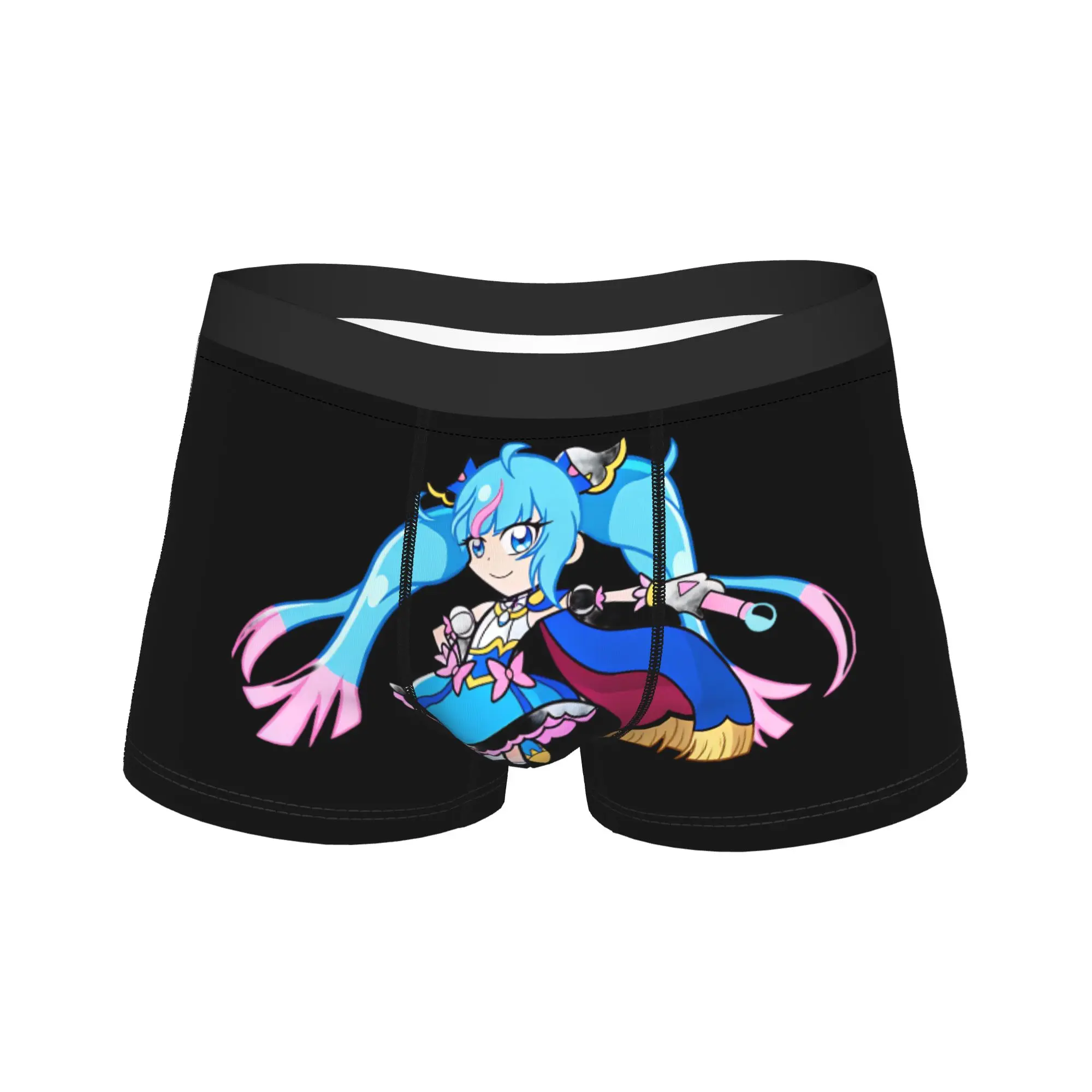 Sky Precure Cure Sky Anime Poster Shorts Briefs  Underwear Quality Males Sexy Soft Boxer Shorts Design Plus Size Panties