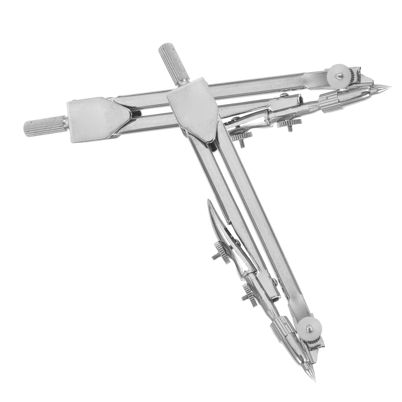 

2Pcs Craft Compass Metal Multi-Function Spring Compass Portable Scribing Gauge Precision Marking Gauge Drawing Tool