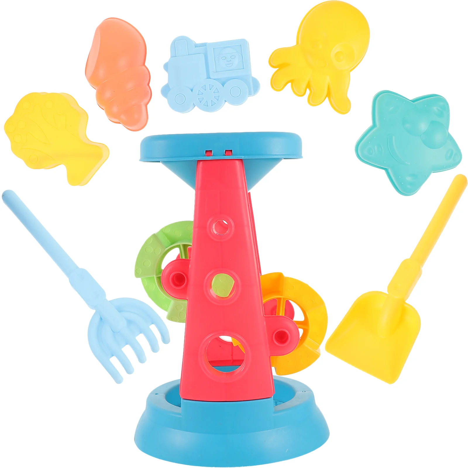 8 stks/set Zandloper Zand Graafgereedschap Spelen Speelgoed Kinderen Grappig Interessant Strand Draagbaar Speelgoed voor