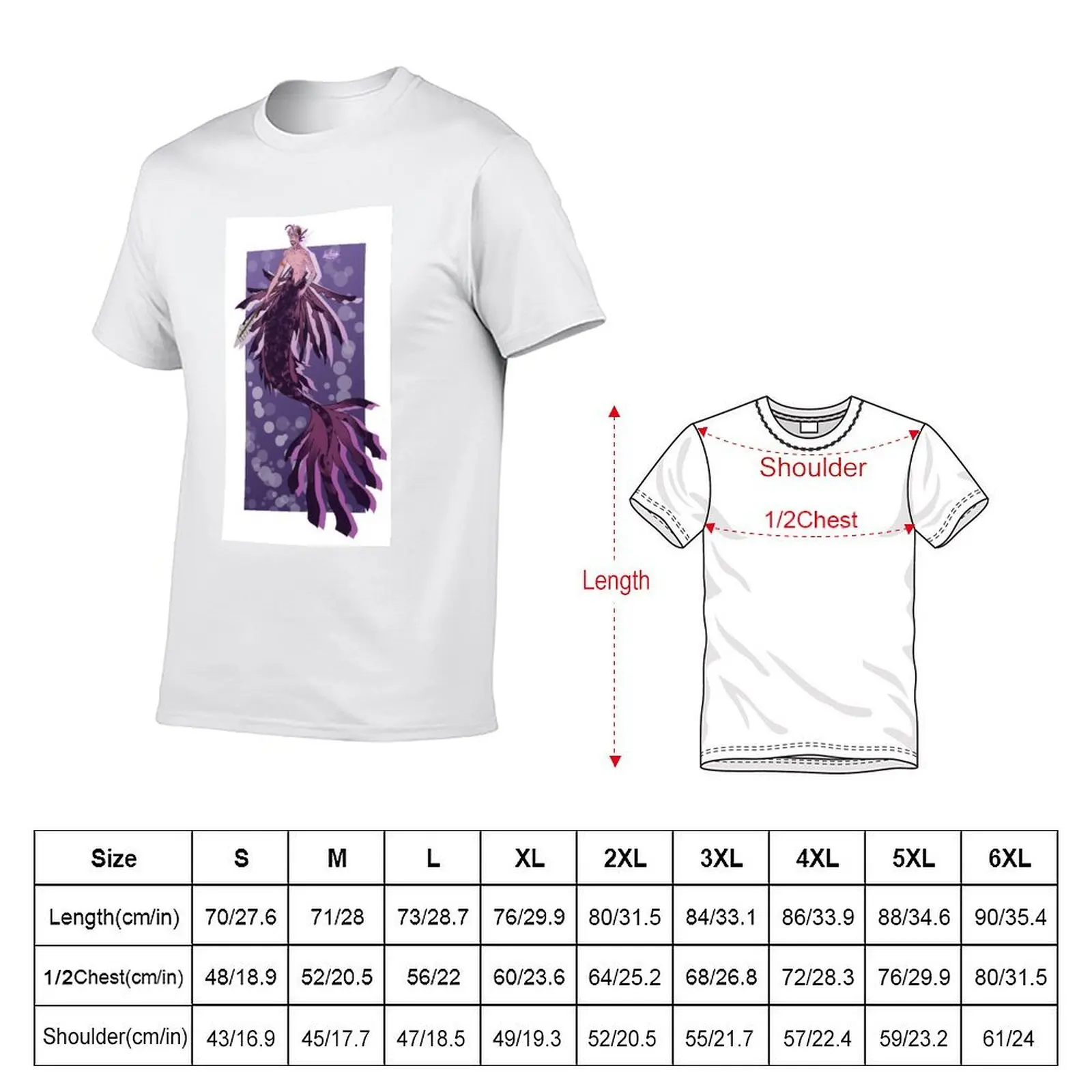 Robbie as a Mermaid T-Shirt for a boy anime stuff mens t shirts top quality