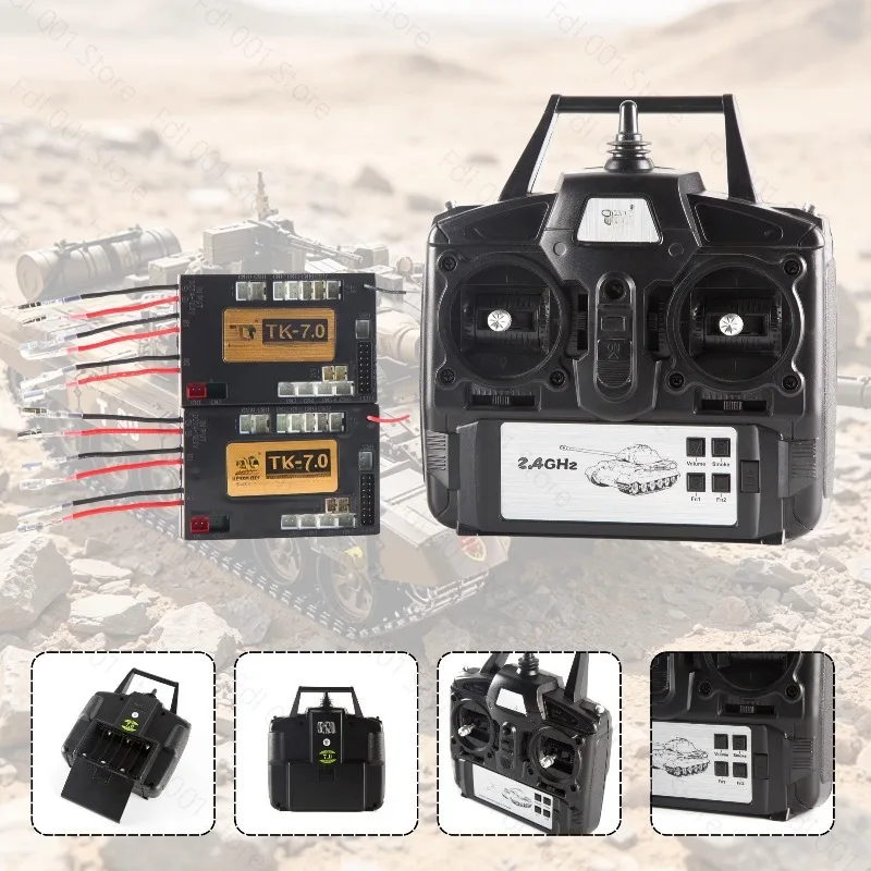 Tank Accessories Version 7.0 Control System: 2.4G Remote Control, 7.1 Motherboard Multifunctional Receiver: Dual-stream Combat