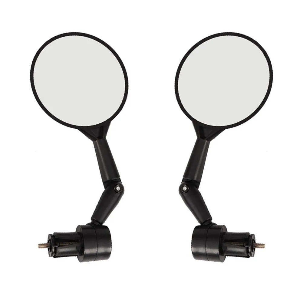 1pair Bicycle Rearview Mirrors 360-Degree Rotating Adjustable Convex Wide Angle Rear View Bicycle Handlebar Rearview Mirror