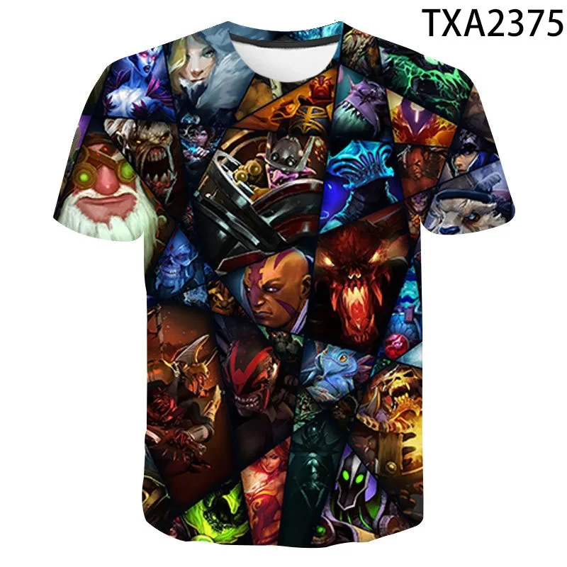 Game Dota 2 T-shirts 3D Print Men Women Short sleeve O-neck Tshirts Hip Hop streetwear Casual Top Unisex clothing