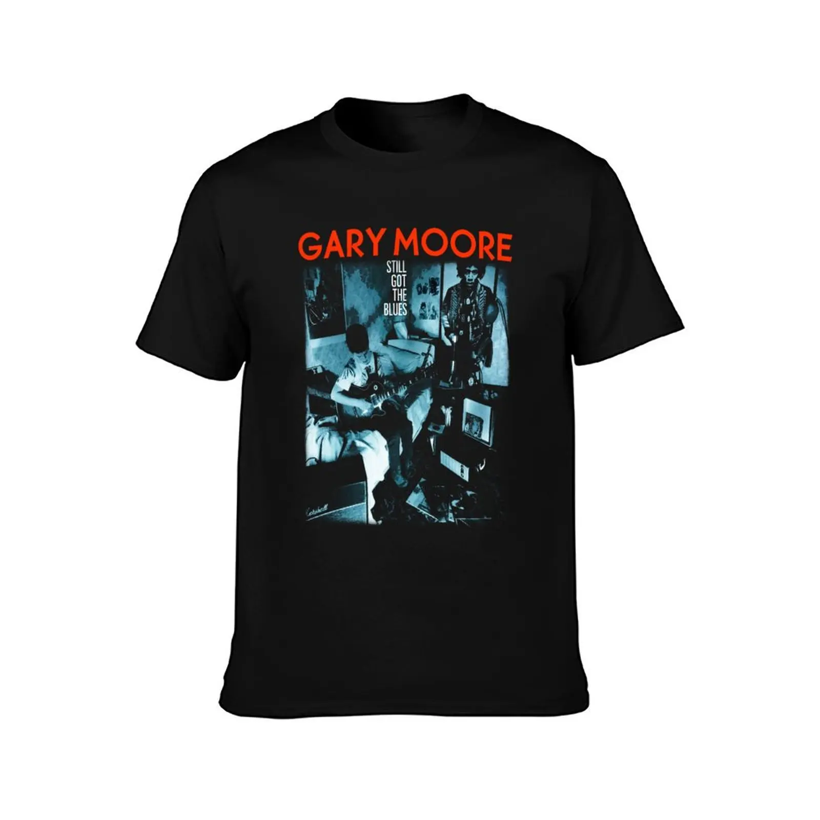 GARY MOORE T-Shirt Summer Casual Cotton Tee Oversized Streetwear Tops Vintage Graphic Print Loose Fit Short Sleeve