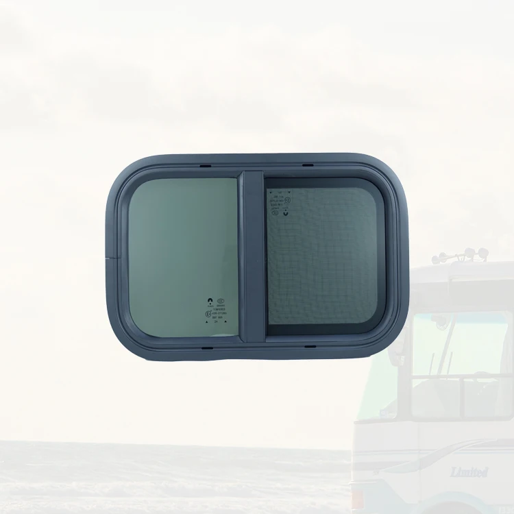

Aluminum Alloy Tempered Caravan Windows 1067*305mm Round Shape Marine Sliding Window,Custom sizes