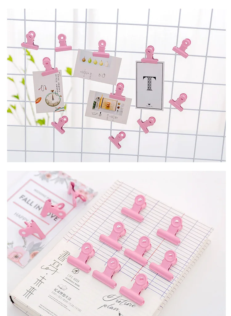 10pcs Multifunction Bag Chip Clips, Fresh Food Clips, Photo File Clamps, Assorted Colors Air Tight Seal Grip for Kitchen Seal