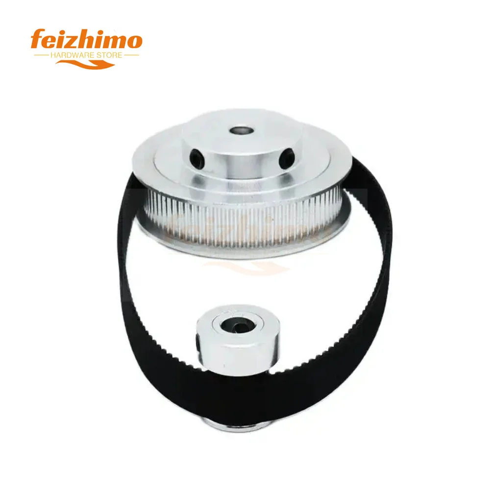 2GT Timing Pulley Set GT2 Synchronous Wheel 80T 16T With A Width Of 10mm Synchronous Wheel For 3D Printer Transmission Ratio 5:1