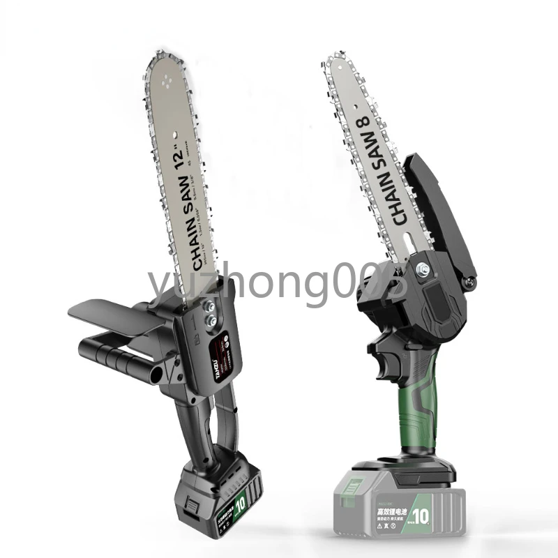 

6 8 12 16 Inch 21V Brushless Electric Chain Saw Handheld Pruning Woodworking Cutting Tool Garden Branch Cutter Machine TANZU