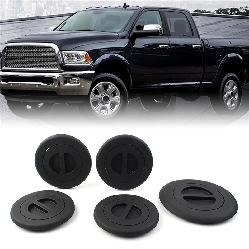 Trucks Towing Prep Group Bed Plug Cover Kit, Fits for Dodge Ram 2500 3500 Pickups 14-19, 68225506AA, Trailer Tow Cover