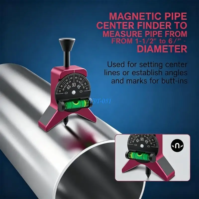 E15A Strong Tube Template Tool With Stable Base For Various Tube measurements