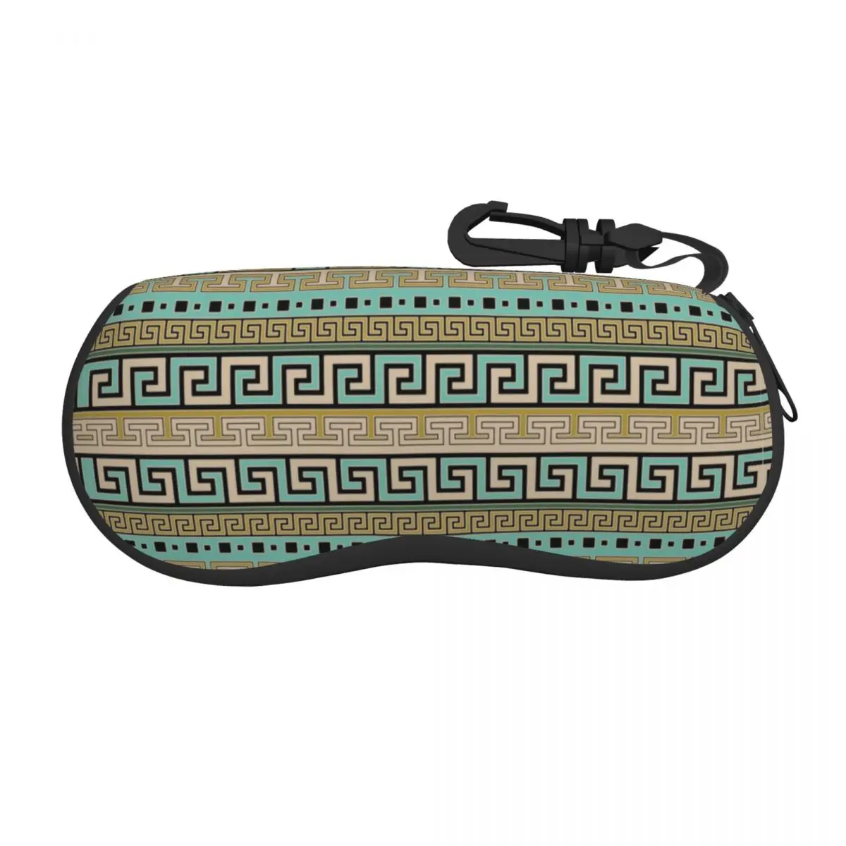 Meander Pattern Greek Key Ornament Shell Eyeglasses Case Men Women Fashion Glasses Case Sunglasses Box Pouch