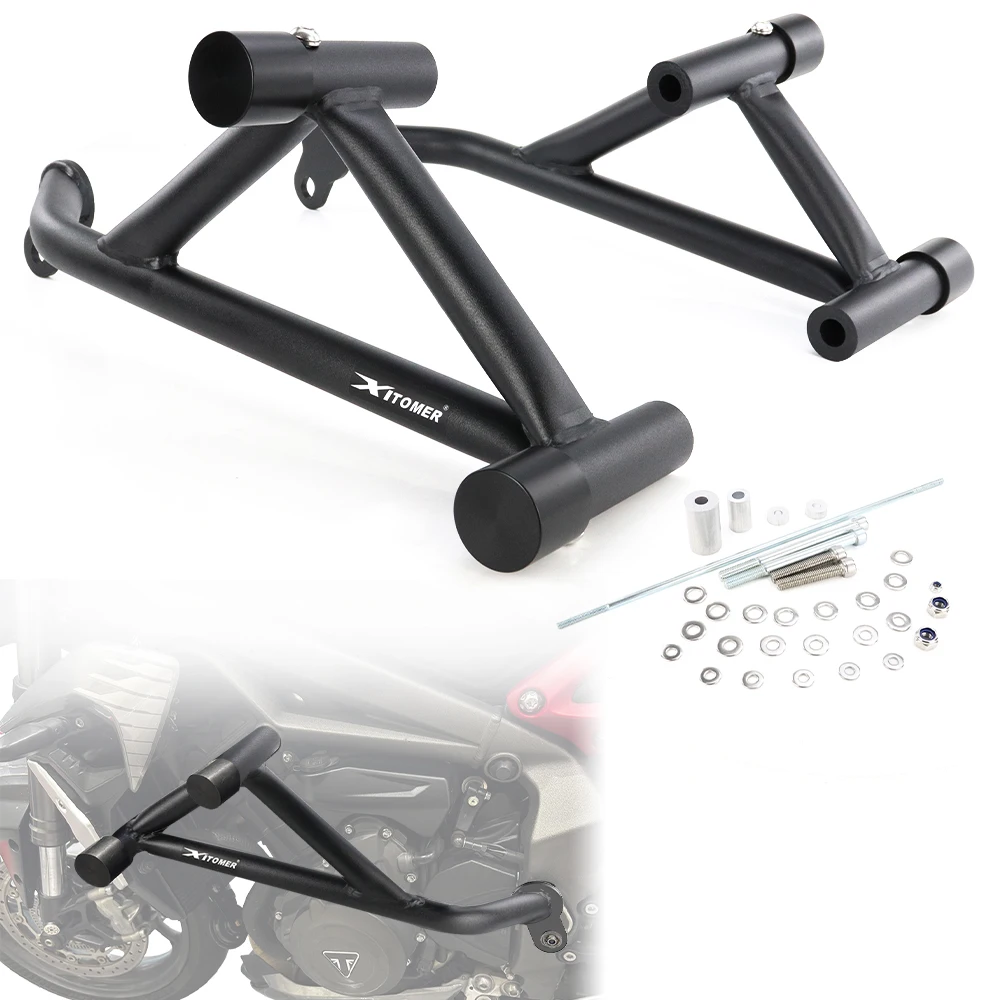 

For TRIUMPH STREET TRIPLE 675 765 / RS 765 Motorcycle Steel Stunt Crash Cage Engine Guard Highway Bar Bumper Protector Race Rail
