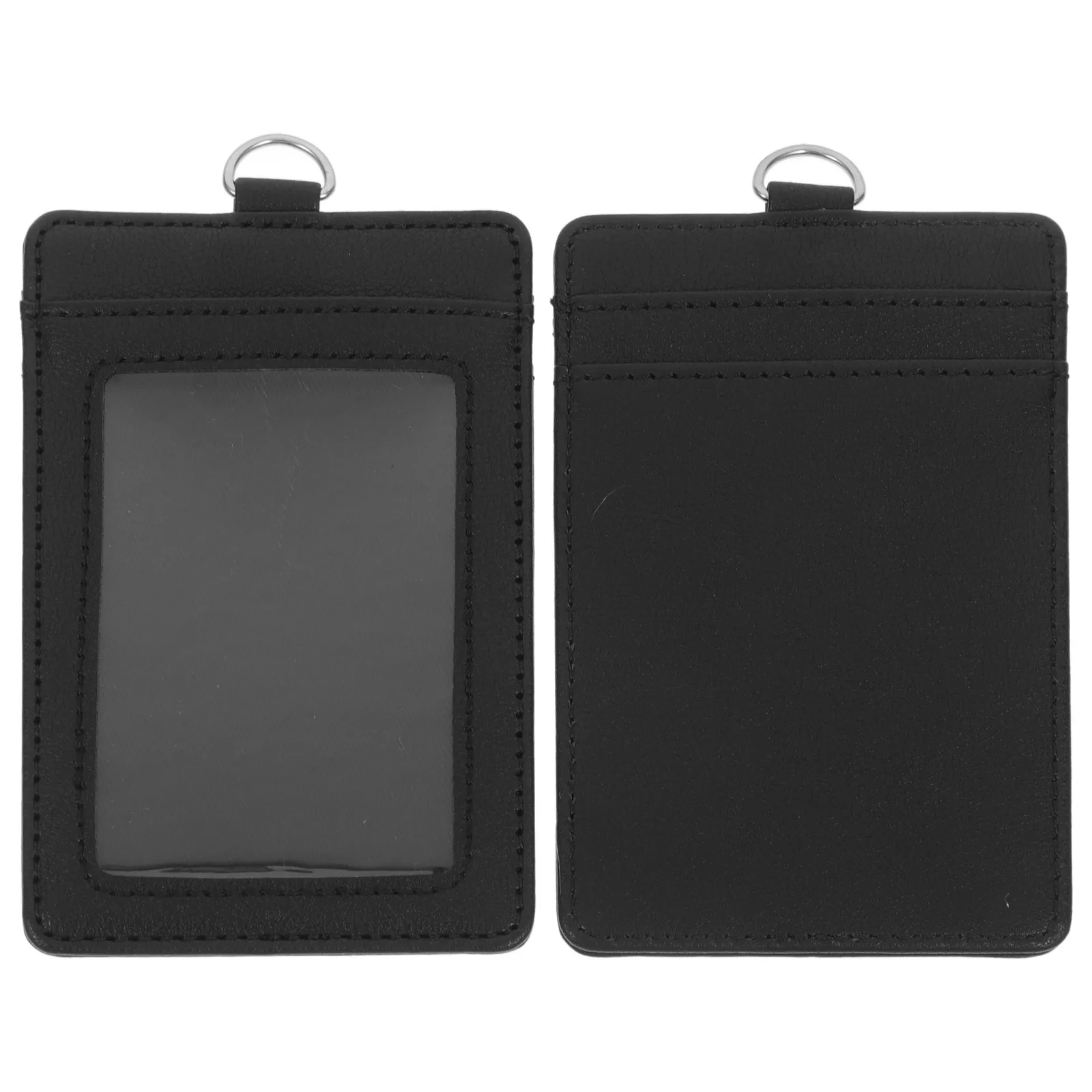 2 قطعة حاملي الهوية شارة كم بطاقة واقية كم لبطاقات الهوية بطاقات الائتمان اسم شارات Pu بطاقة واضحة قابلة لإعادة الاستخدام #4