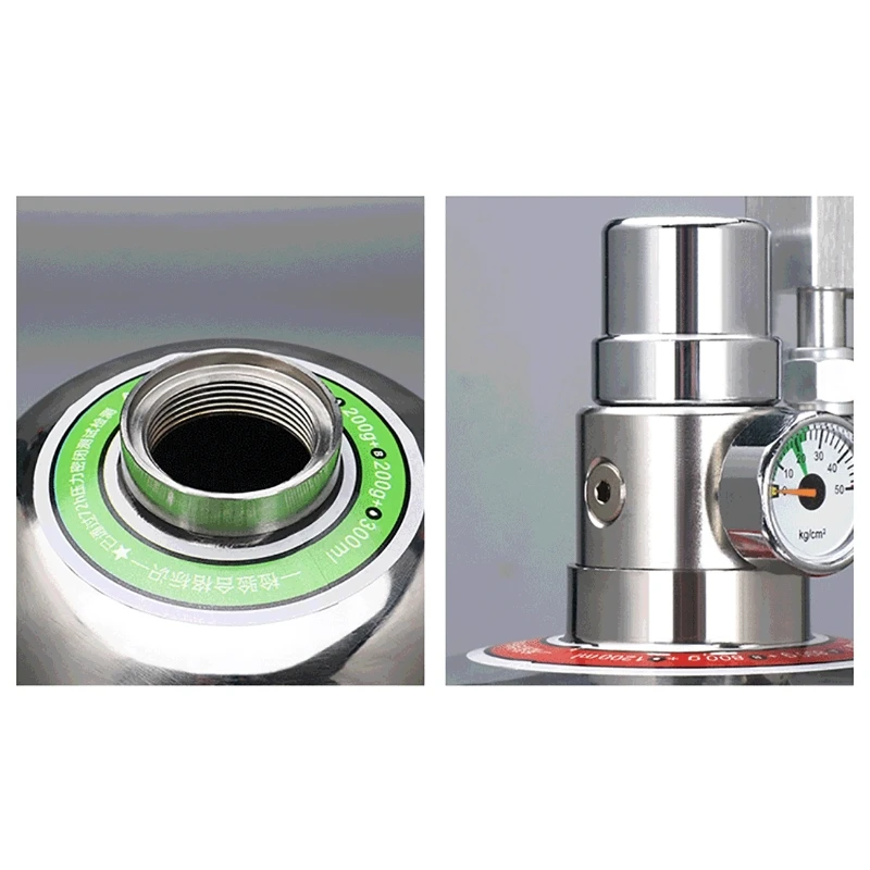 

Генератор CO2 Аквариумный генератор CO2 с электромагнитным клапаном Клапан из нержавеющей стали Пузырьковый диффузор Система аквариума с водными растениями