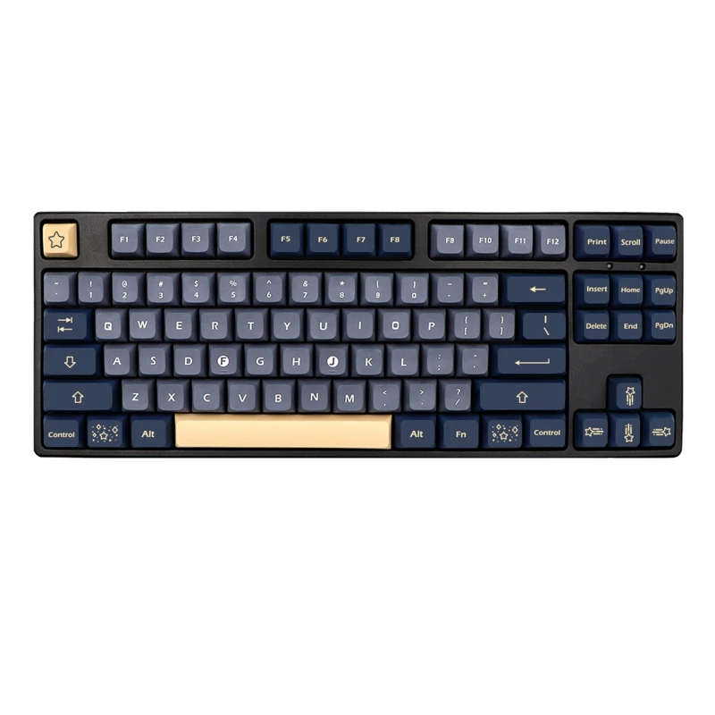 SZYA 133 Keys Stargaze Keycap XDA Height PBT Keycaps for DZ60/GK64/68/84/87/104 Five-Side Dye Subb Mechanical for Key Cap Set