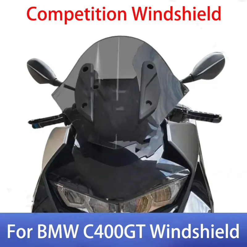 For BMW C400GT Motorcyc Modification Windshield Competition Model Round Head Wind Deflectors Visor Viser Screen Accessories