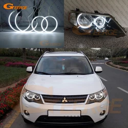 Excellent Ultra Bright CCFL Angel Eyes Kit Halo Rings For Mitsubishi Outlander II 2006 2007 2008 2009 HALOGEN HEADLIGHT