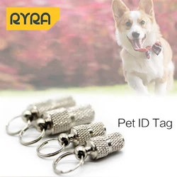 Waterproof Pet Name Tags with Anti-Loss Capsule for ID Tag for Dogs and Cats, Collar Accessory with Address and Telephone Number