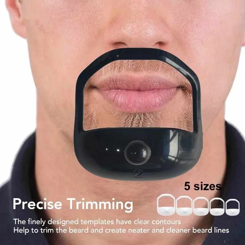 Beard Goatee Shaving Template Tool for Symmetric Trimming
