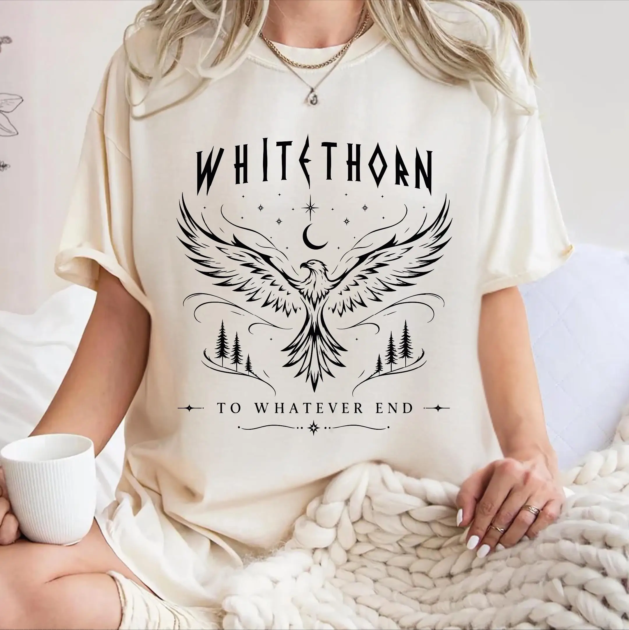 Rowan Whitethorn Shirt, Throne of Glass  T-shirt, SJM Merch, To Whatever End