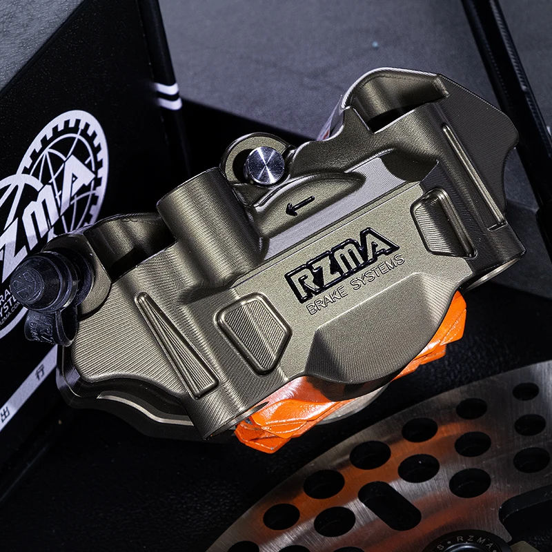 

M806 Motorcycle Brake Caliper 60mm Locking Span - Hard-Anodized Aluminum Alloy Disc Brake System - Fit for Cruiser/Dirt Bike