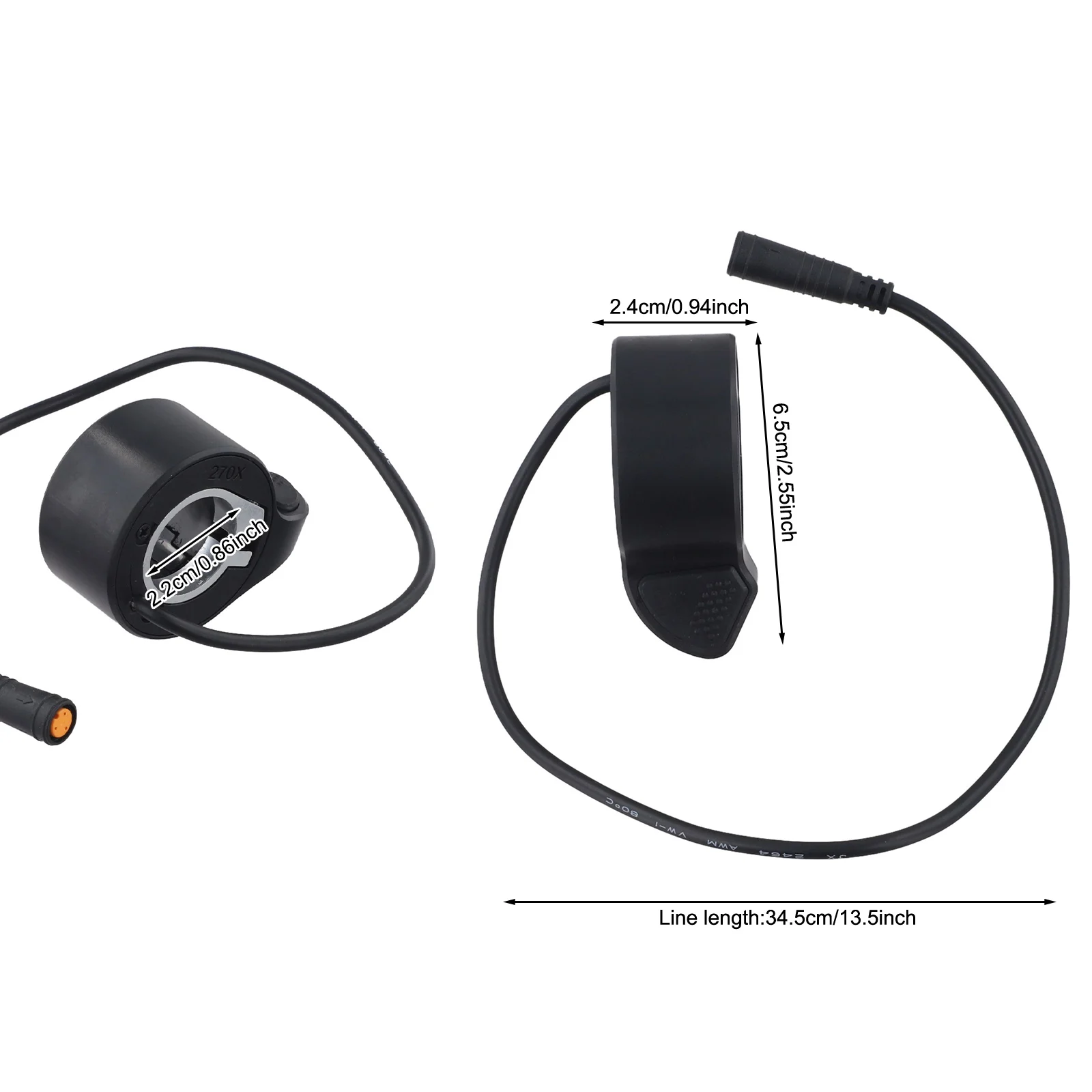 Bicycle Riding Electric Bike Upgrades Black Electric Bicycle Accessory Intuitive Activation Design Suitable For Different Models
