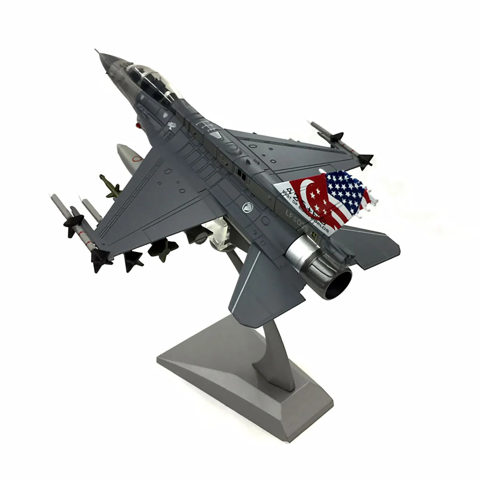 Metalowy model samolotu Mira F16 F-16D F16D Singapore Air Force w skali 1:72, grecka sił powietrznych, model wojskowego samolotu bojowego do kolekcji.
