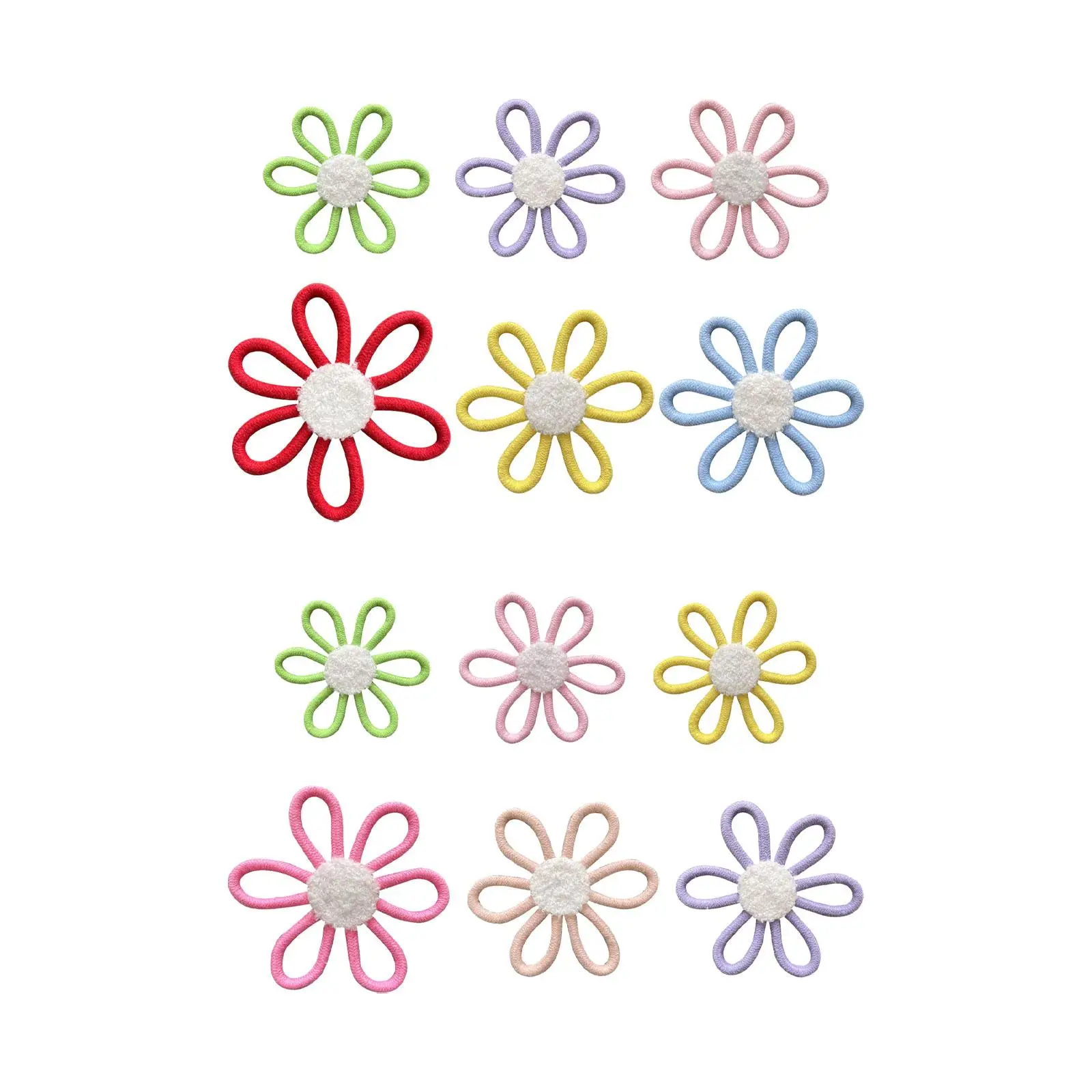 6Pcs Woven Daisy Flowers Wall Decoration for Spring Summer Dorm Nursery Home