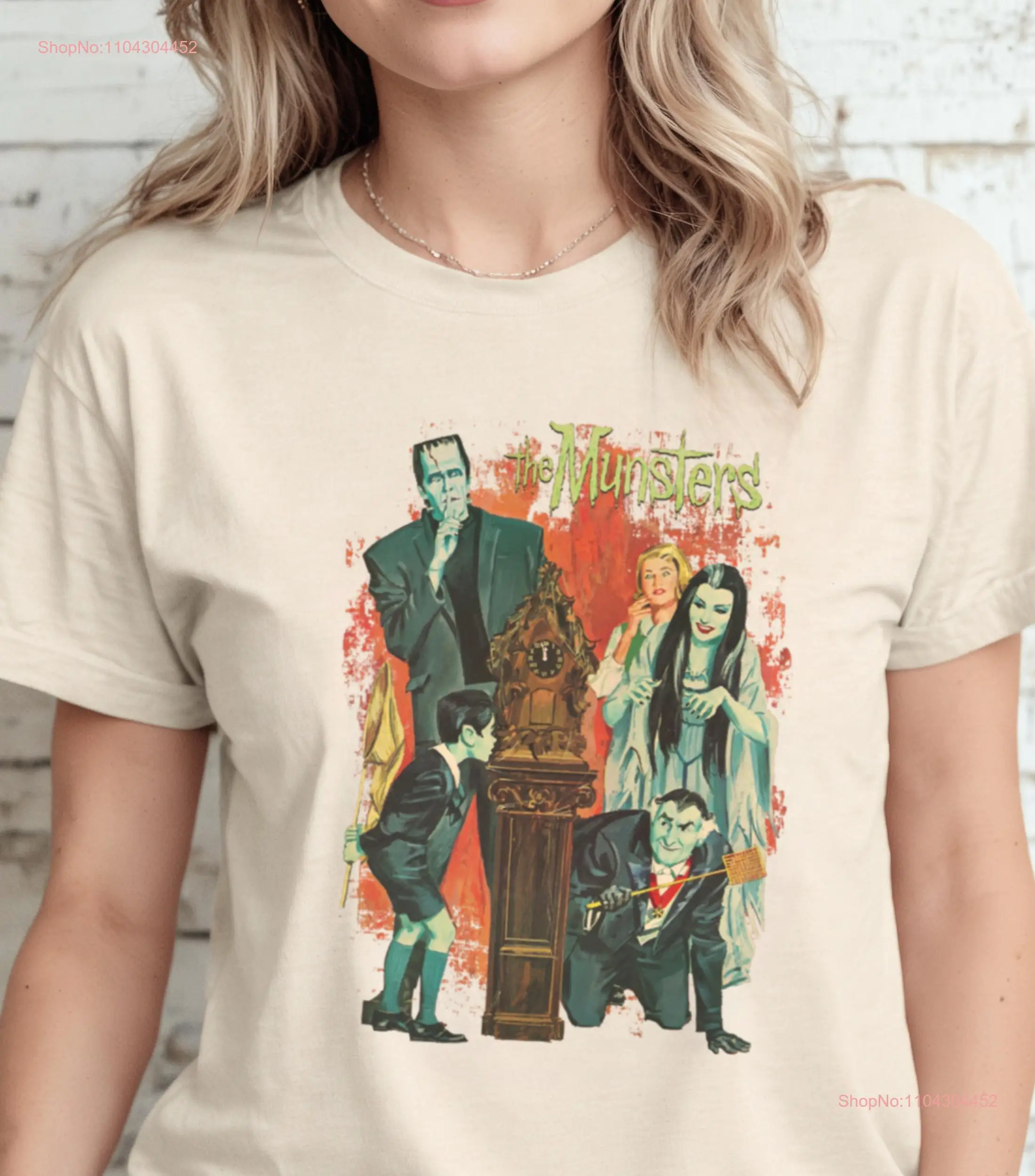 The Munsters Halloween T Shirt Family Spooky Special mangas compridas ou curtas