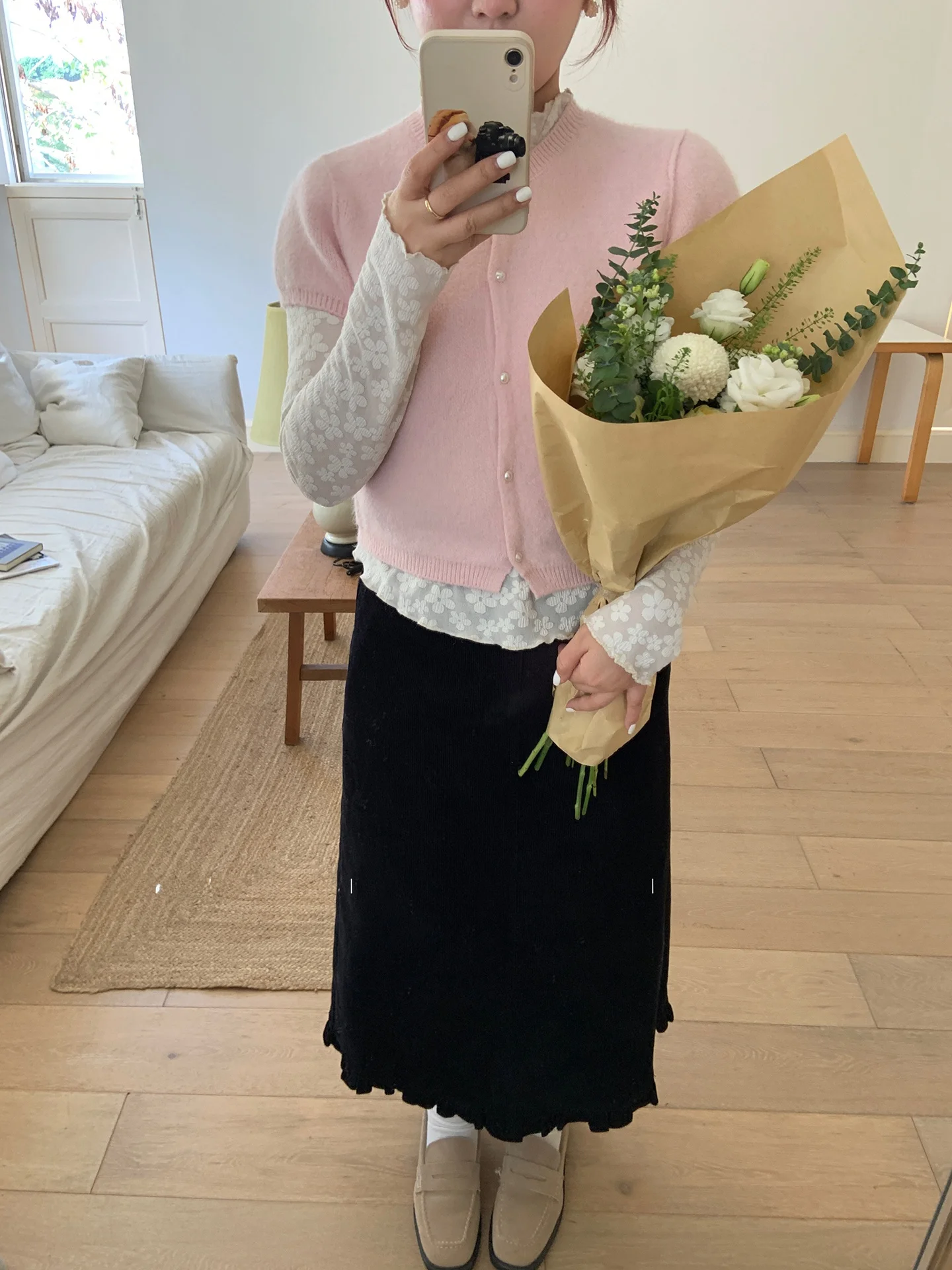 

Корейская зимняя юбка А-силуэта с высокой талией, женская плиссированная юбка из бархата, легкая хлопковая смесовая ткань, повседневная, с высокой талией