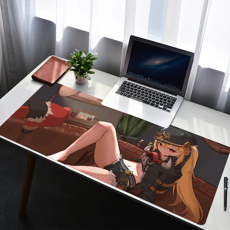 Muismat Zenless Zone Zero Lucy Laptop Rubber Uitgebreide Desktop Mat Computer Gamer Muismat PC Gaming Accessoires Toetsenbord Pad