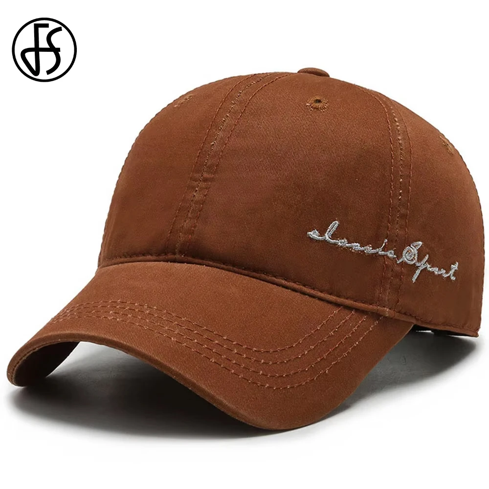 

FS Army Green Brown Vintage Baseball Cap For Men High Quality Cotton Women Caps Summer Street Trucker Hats Casquette Homme 2025