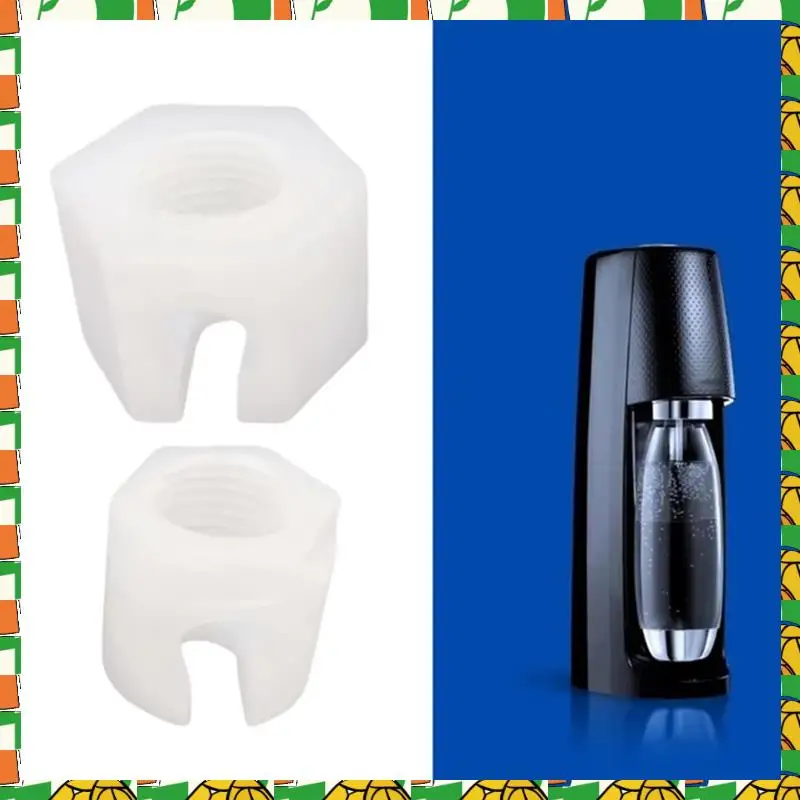 Professional Tool 2Sets Soda Machine Replacement Nut Compatible For Sodastream Jet, Spirit, Easy, Crystal, Terra, Duo 1.0 & 2.0