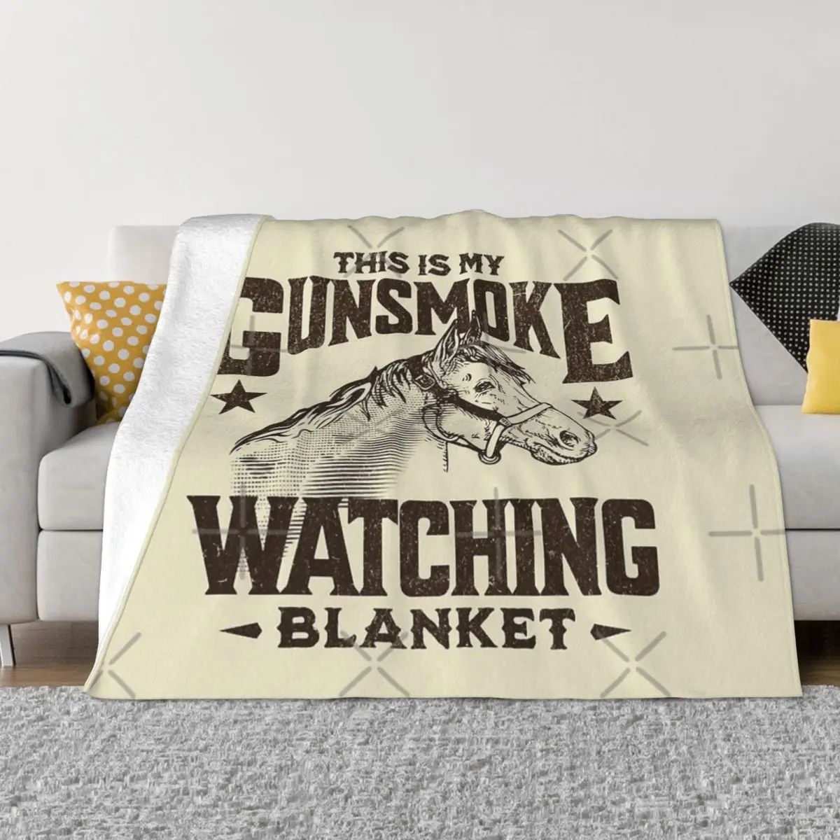 This Is My Gunsmoke Watching Blanket Anime Blanket Couple Blankets Home And Decoration Throw Blanket