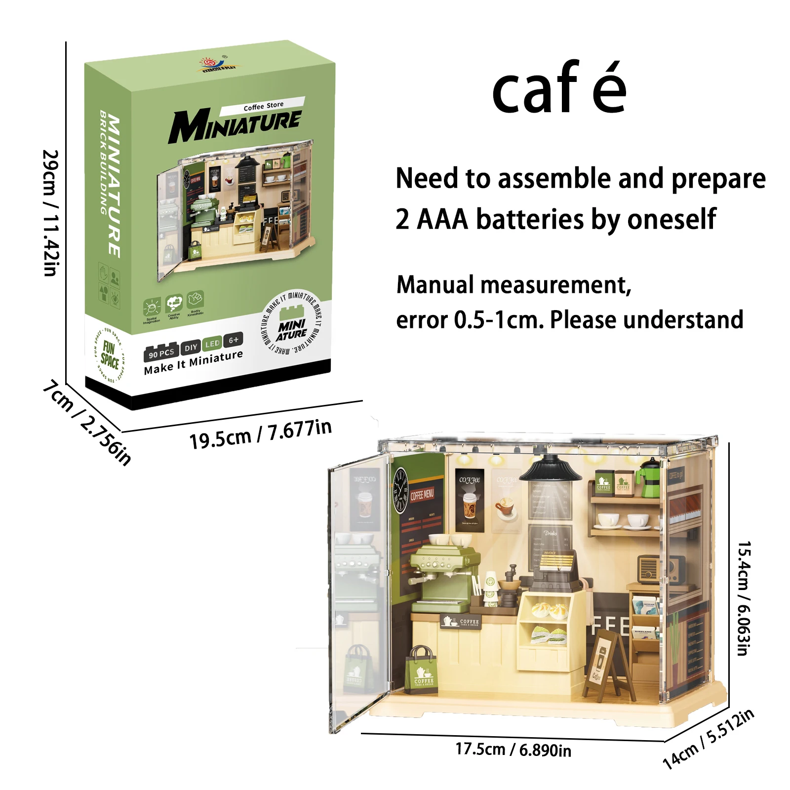 Scena DIY Mini Wykwintny Dom do Składania Model Oświetlenie Klocki Konstrukcyjne Puzzle 3D Zabawki Prezent