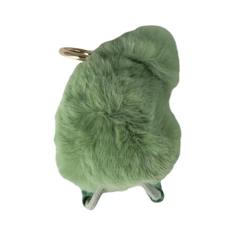 

Bag Ornaments Metal Ring Ball Imitation Wool Korean Style Key Chain Key Holder Hanging Model Women Bag Pendant