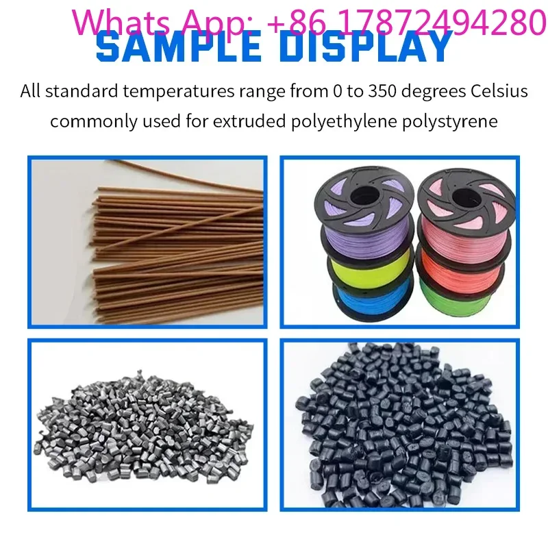 Desktop Extruder 3 D Printing Filament Maker Loratory Use Crushing Pellet Plastic Rubber Single Screw Extrusion hine