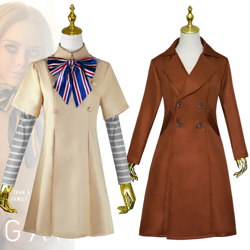 Megan Costume M3GAN American Horror Movie Same Style Adult And Children Cosplay Dress Coat