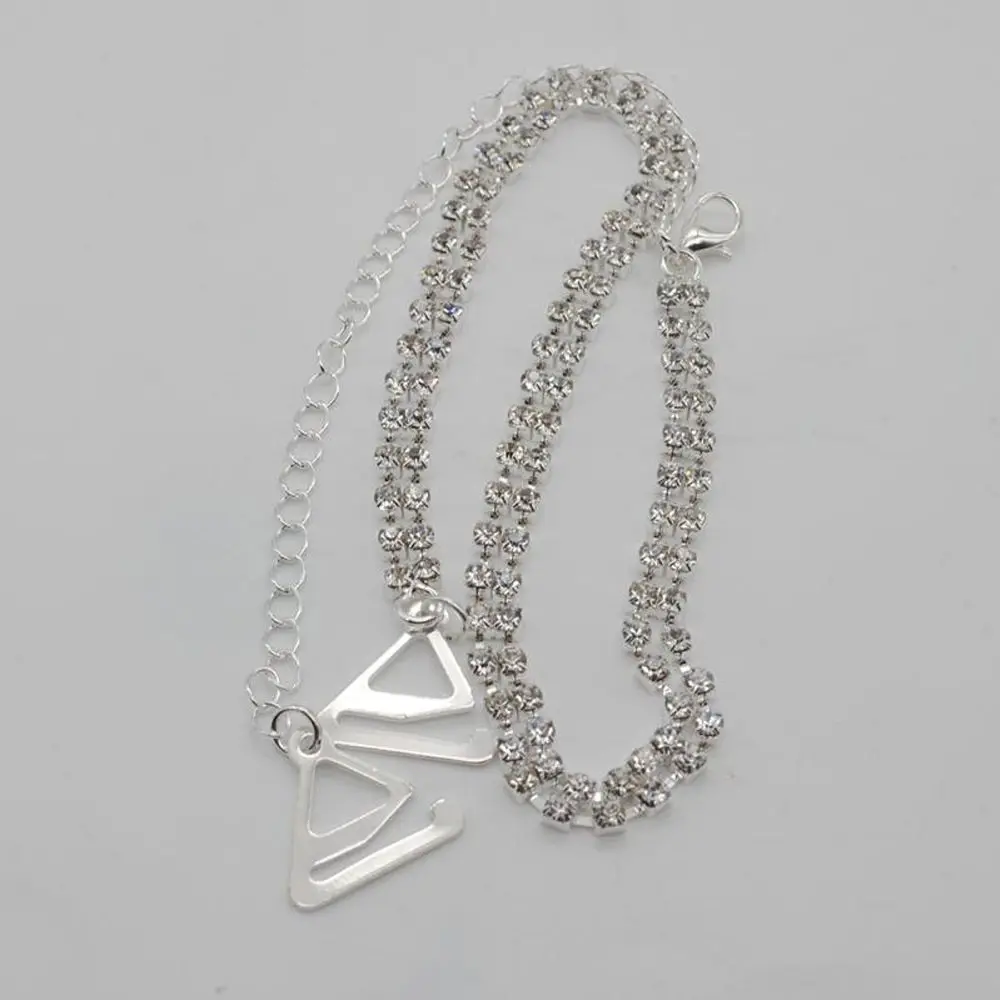 اكسسوارات الصدرية 2 قطعة 1 زوج فضي اللون كريستال حجر الراين صف مزدوج أشرطة حمالات الصدر أشرطة حمالات الصدر حزام قابل للتعديل الكتف الأشرطة