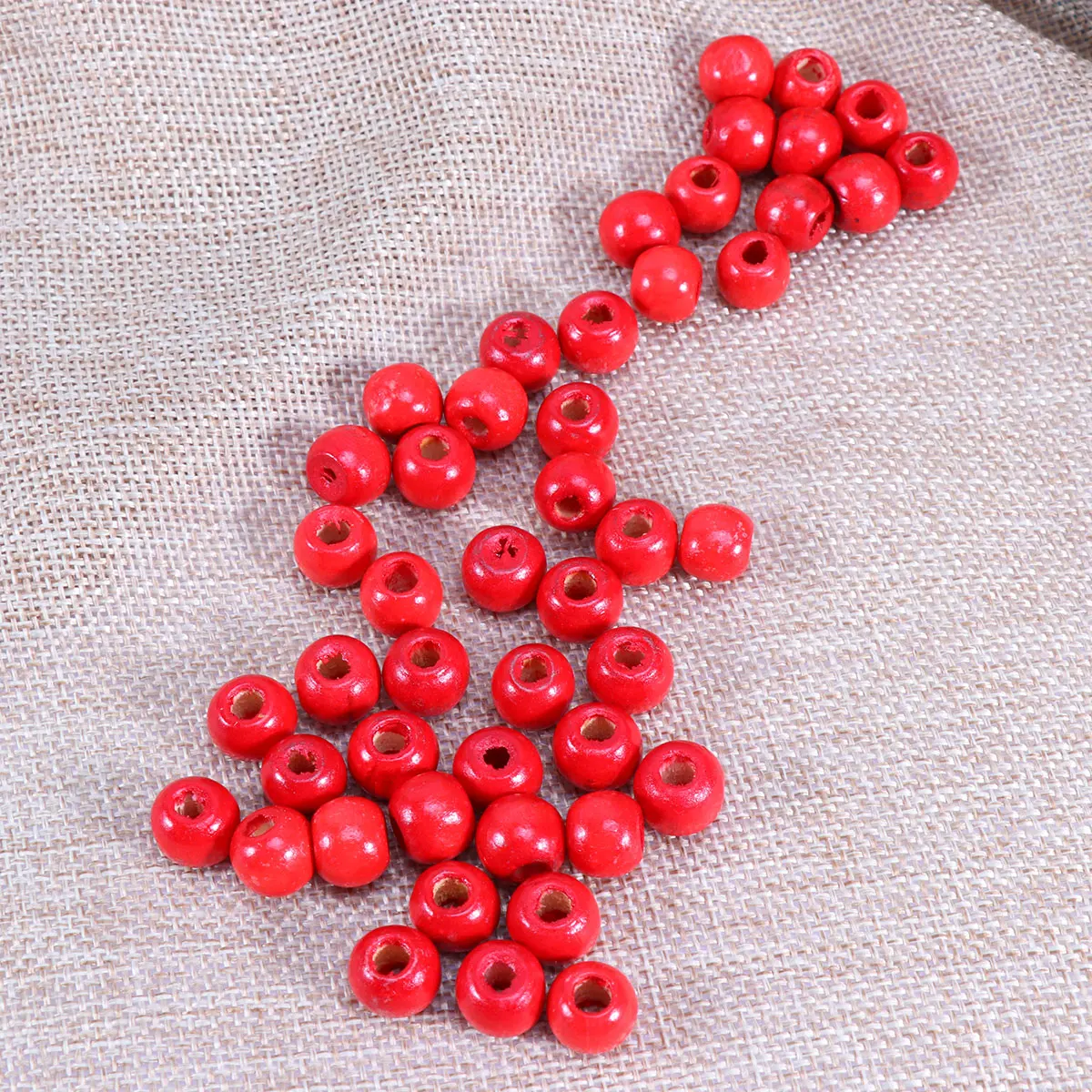 

100pcs Wooden Beads Round Accessories DIY Dreamcatcher Materials Smooth Durable Decorations Home Party Christmas