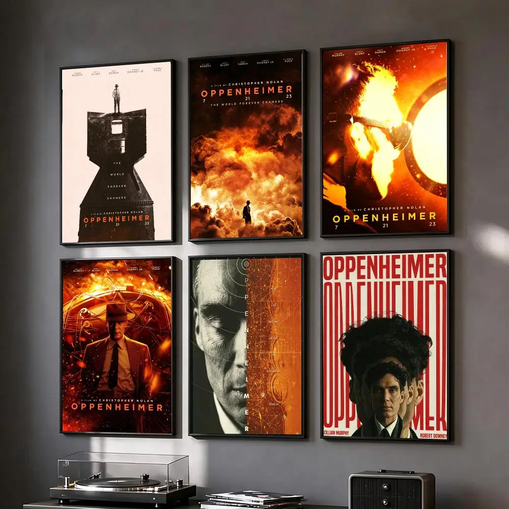 movie Oppenheimer Poster Poster HD Printing Vintage Luxe Home Decor Wall Art for the Living Rooms Entryways Gift