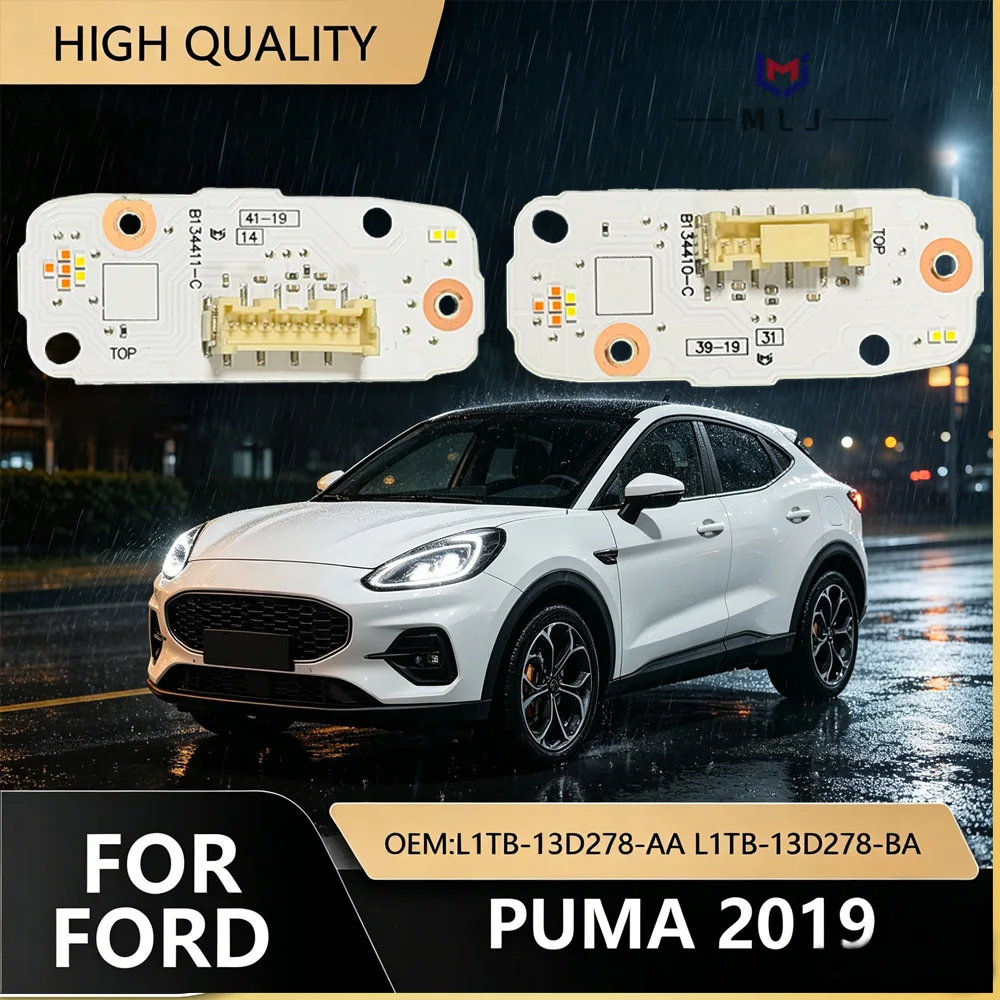 

L1TB-13D278-AA L1TB-13D278-BA White LED DRL PCB Board Angel Eyes Light Source Module Replacement For Ford Puma 2019