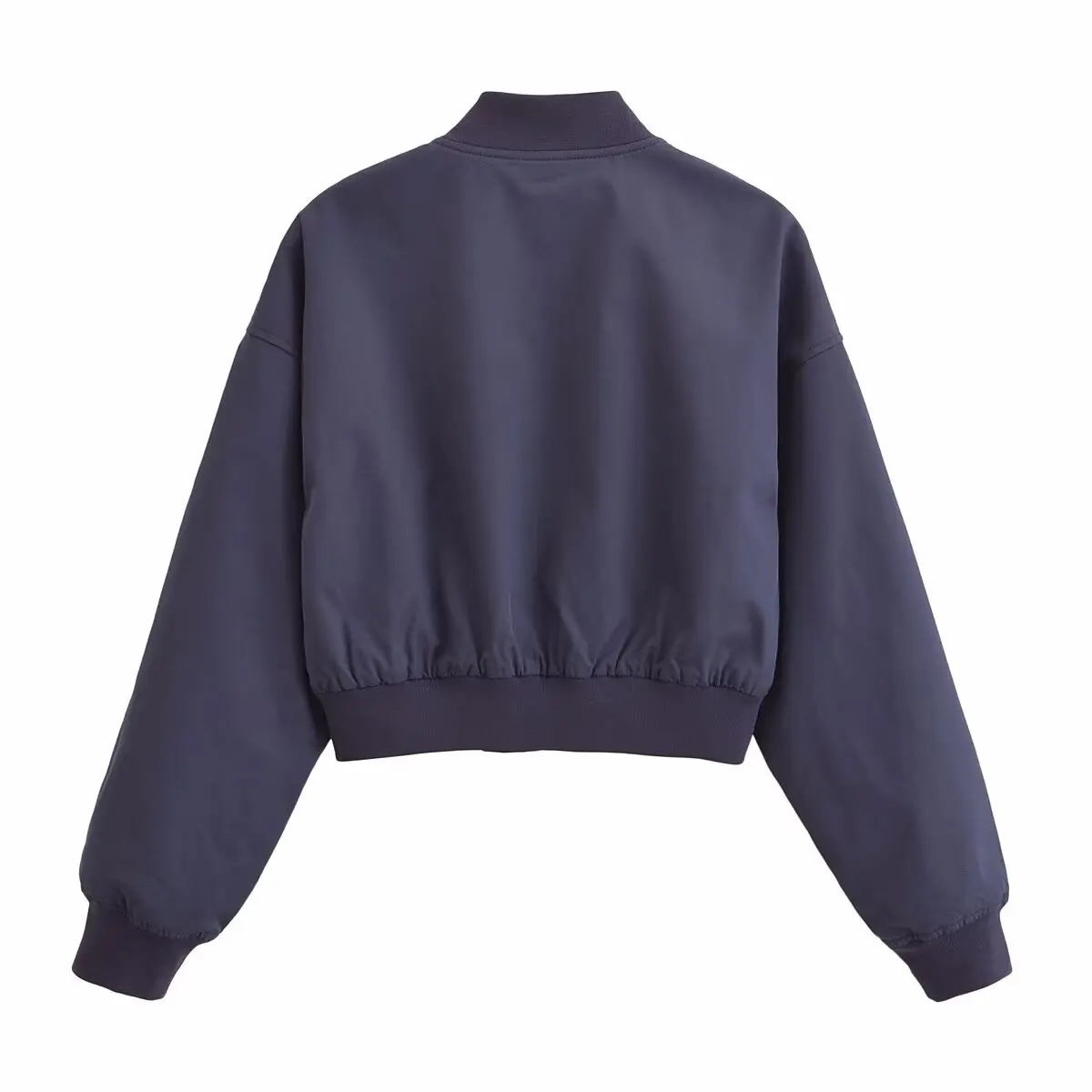 

JNLEAOG New Women's Faionable ort Baseball Jaet Versatile Design Polyester Stand Fit Long Sve Zipper Closure Coat