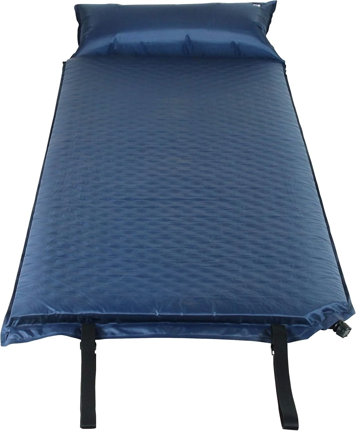 Lightweight Self-Inflating Camping Pad Built-In Support Foam Attached Pillow Quick Deflate Design No Extra Pump Required For Tent Camping
