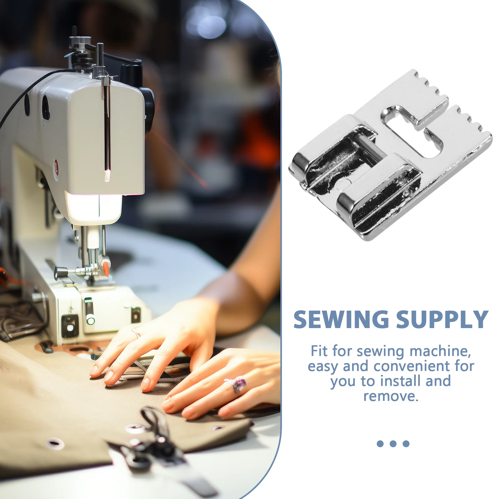 

4pcs Machine Presser Feet Metal Durable Household Multi Function Sewing Supply Stitching Embroidery Accessories