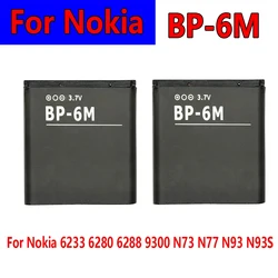 1100mAh Li-ion Replacement Battery BP-6M BP6M BP 6M Phone Batteries for Nokia 6233 6280 6288 9300 N73 N77 N93 N93S
