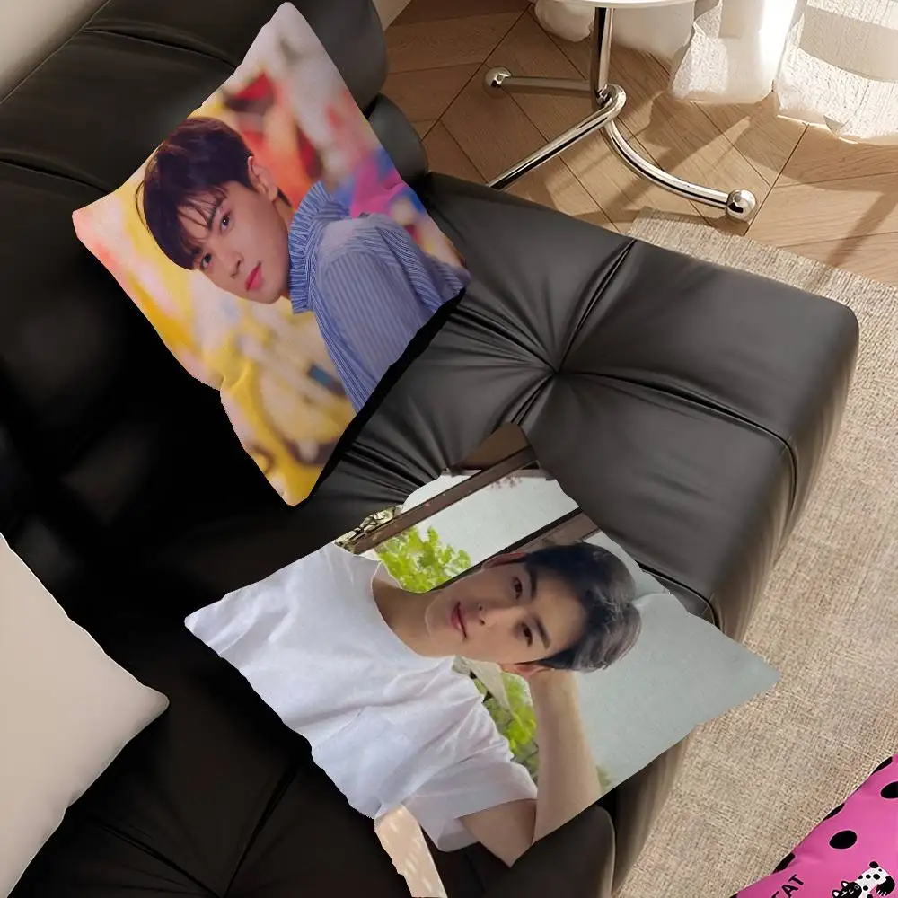 Kpop A-Astro Cha Eun Woo Personalized Pillow Dust Cover Bedroom Kids Party Decoration Pillowcase Birthday Children Gift
